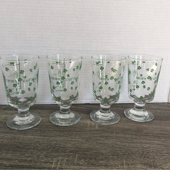 Vtg Irish Coffee Glass Set - Picture 2 of 9